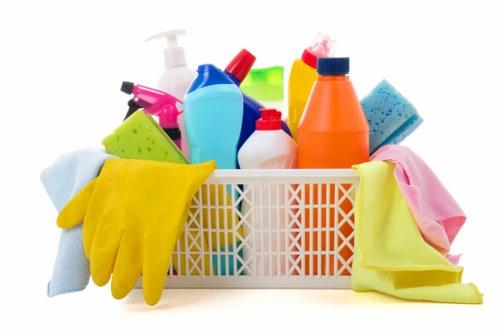 Local cleaner working in a Swiss Cottage commercial space