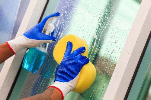 End of tenancy cleaning team preparing a property in Swiss Cottage